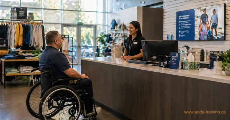 Accessible customer service in real world interactions