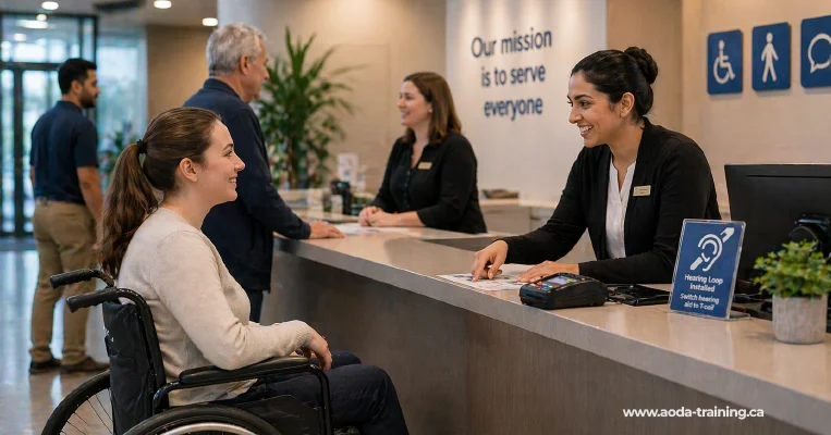 Customer service accessibility scenarios in practice
