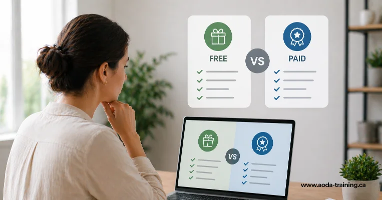 Free vs paid aoda training which option is right for you