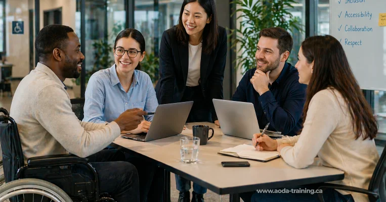Inclusive workplace collaboration across accessible environments